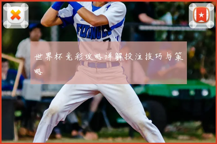 世界杯竞彩攻略详解投注技巧与策略